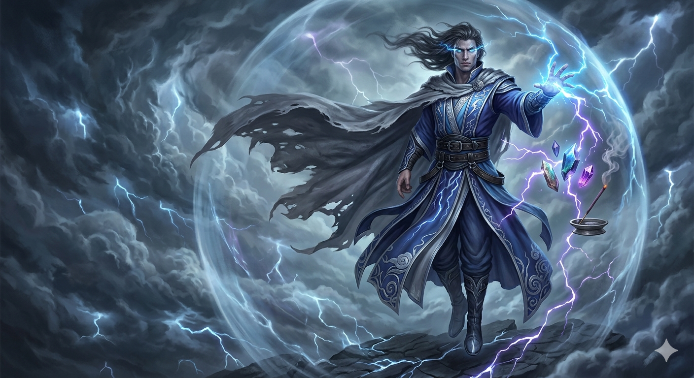 (image for) Pre-Conjure Storm Djinn w Free Super in-depth