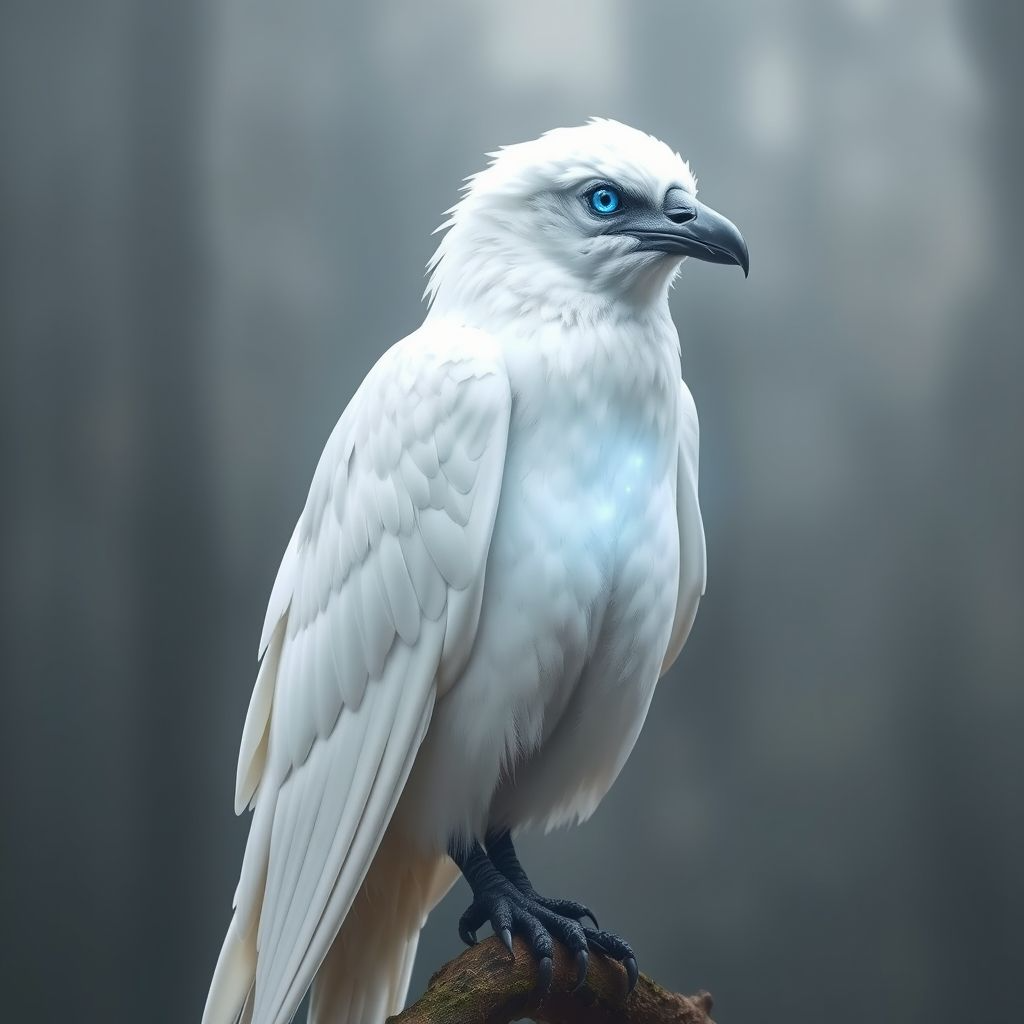 Pre-Conjure White Raven Totem