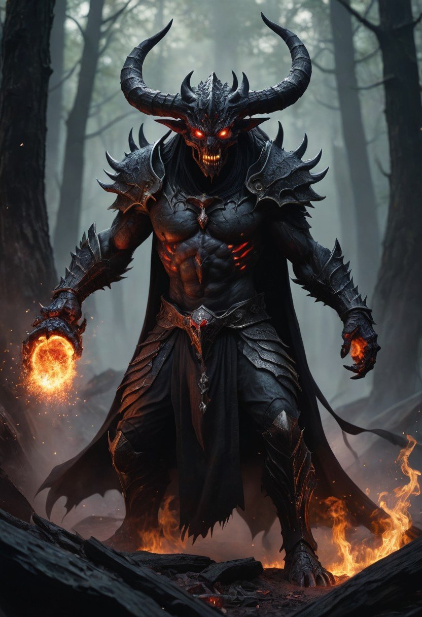 (image for) Pre-Conjure BA Black Flame Demon of the Abyss