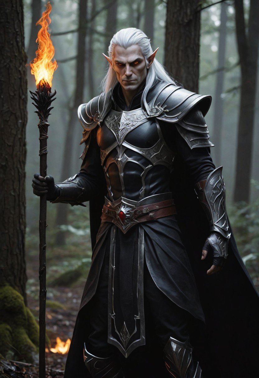 (image for) Pre-Conjure Black Flame Elf BA