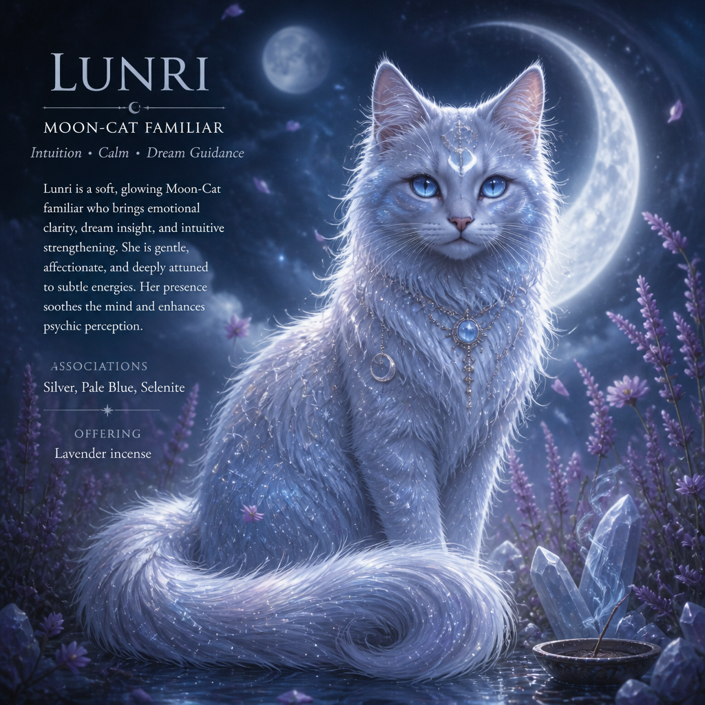 (image for) Pre-Conjure Spirit Familiar Moon Cat