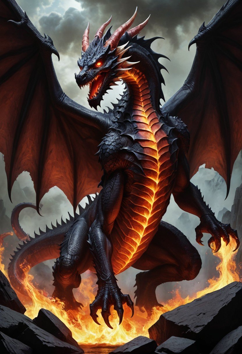 (image for) Pre-Conjure Black Flame Dragon BA