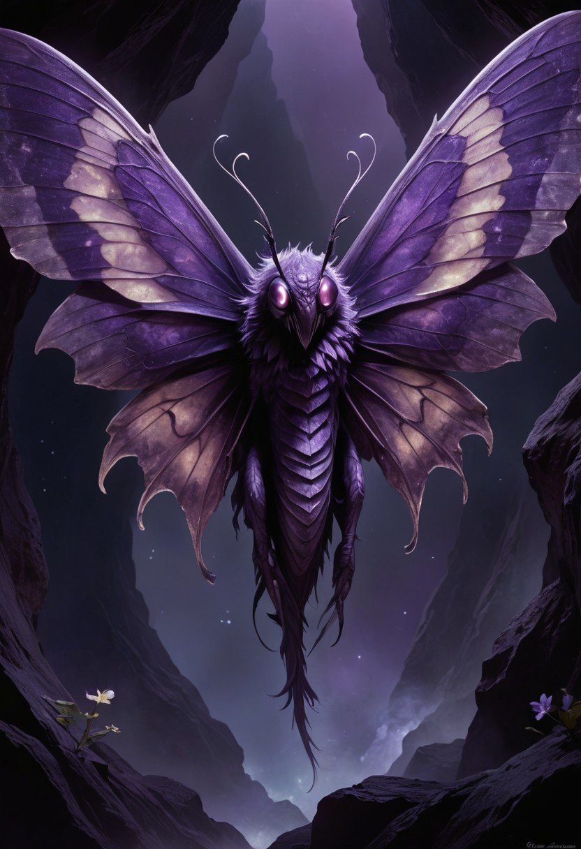 (image for) Pre-Conjure Mothman Demon from the Caverns BA