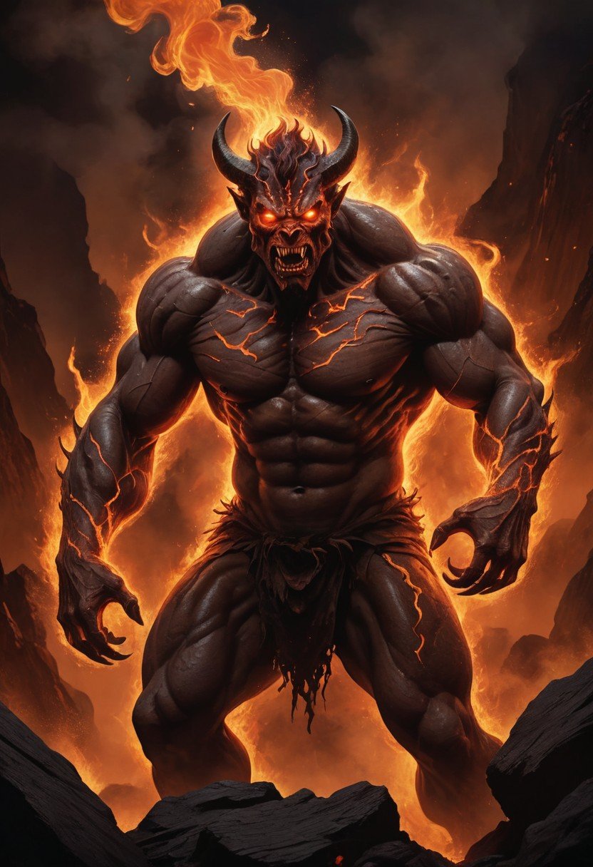 Pre-Conjure BA Lava Fields Demon (image for) Pre-Conjure BA Lava Fields Demon