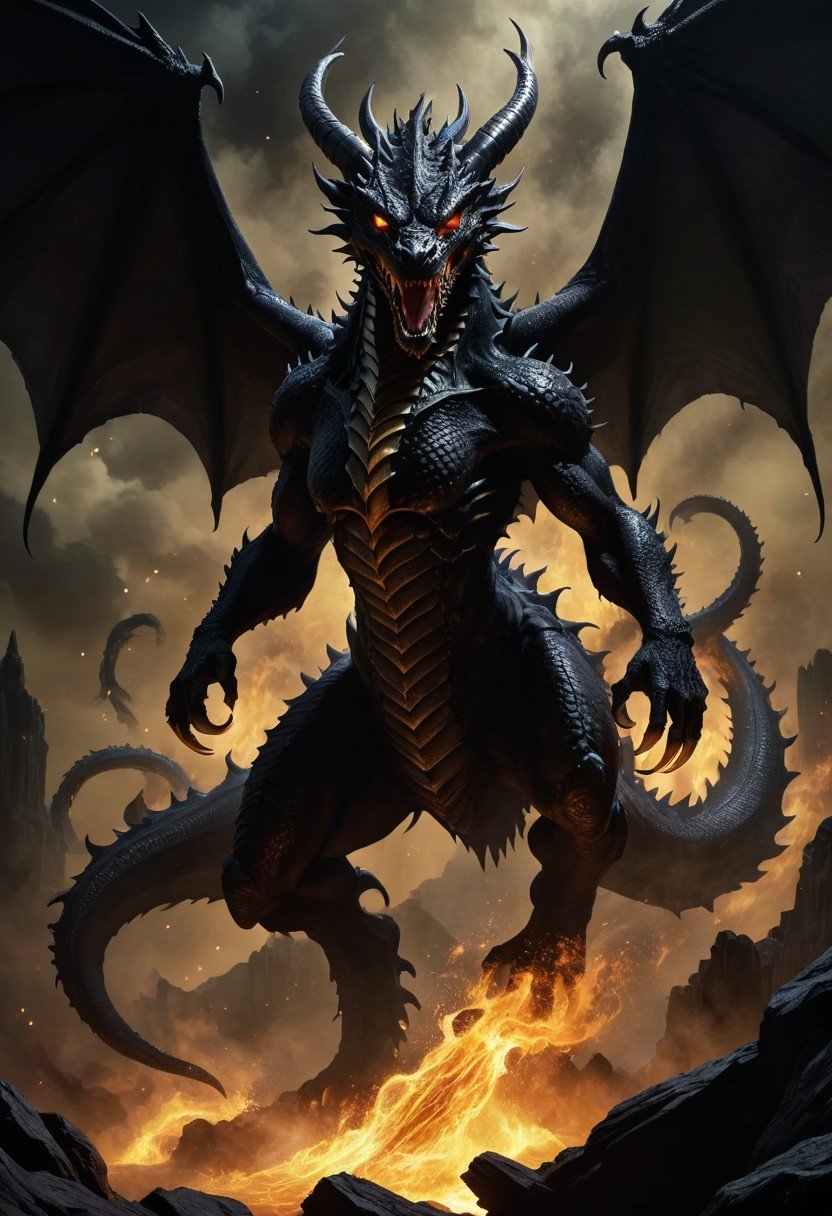 (image for) Pre-Conjure BA Demon Black Dragon Hybrid
