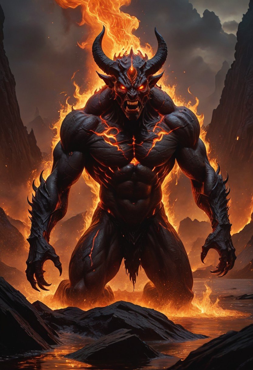 (image for) Pre-Conjure Lake of Fire Demon
