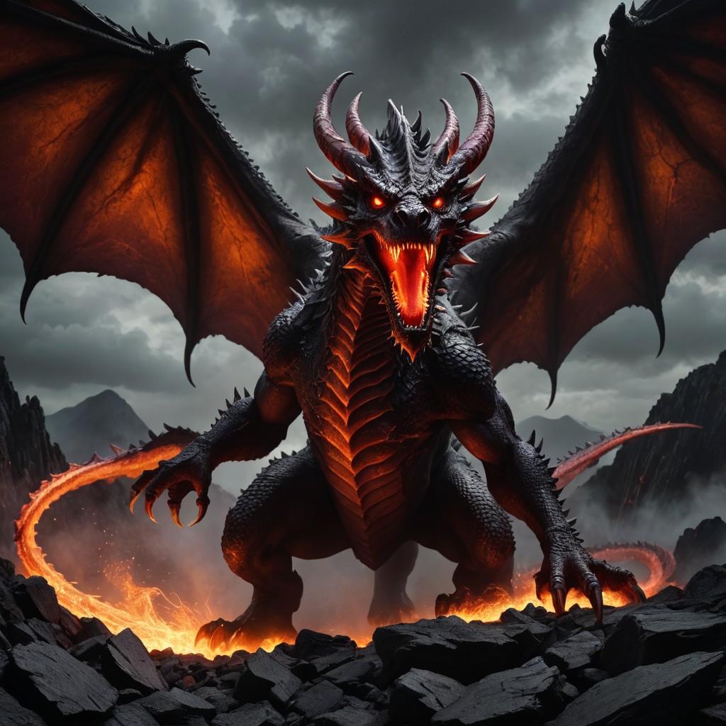 (image for) Pre-Conjure BA Demonic Volcanic Dragon