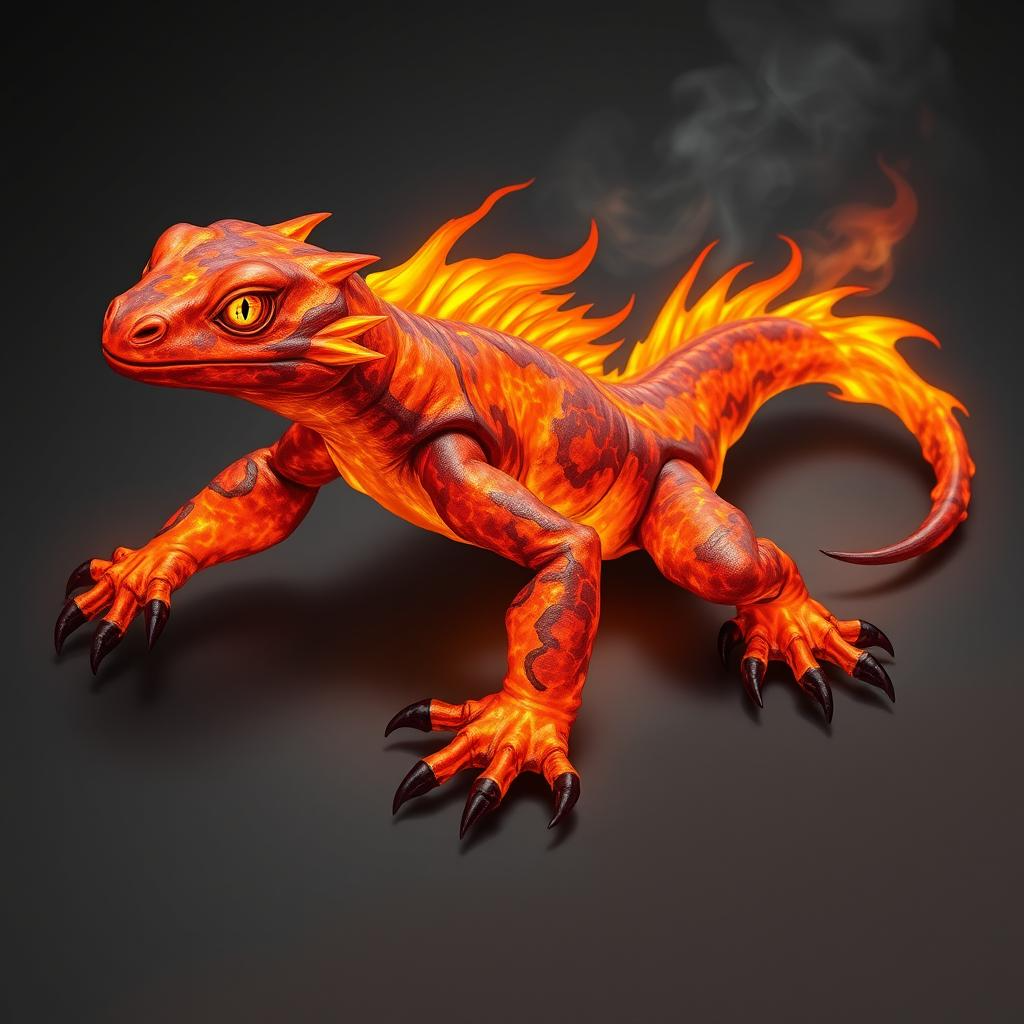 Pre-Conjure Fire Elemental Salamander
