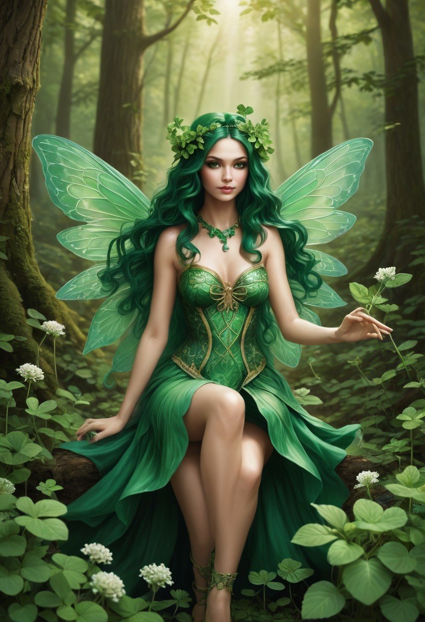(image for) Pre-Conjure Green Winged Pros Fae