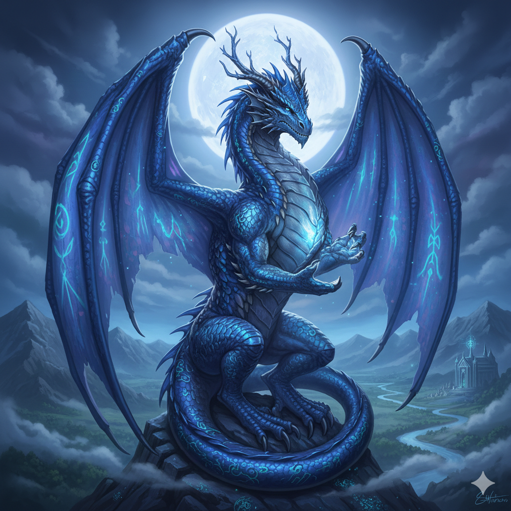 Pre-Conjure Blue Dragon