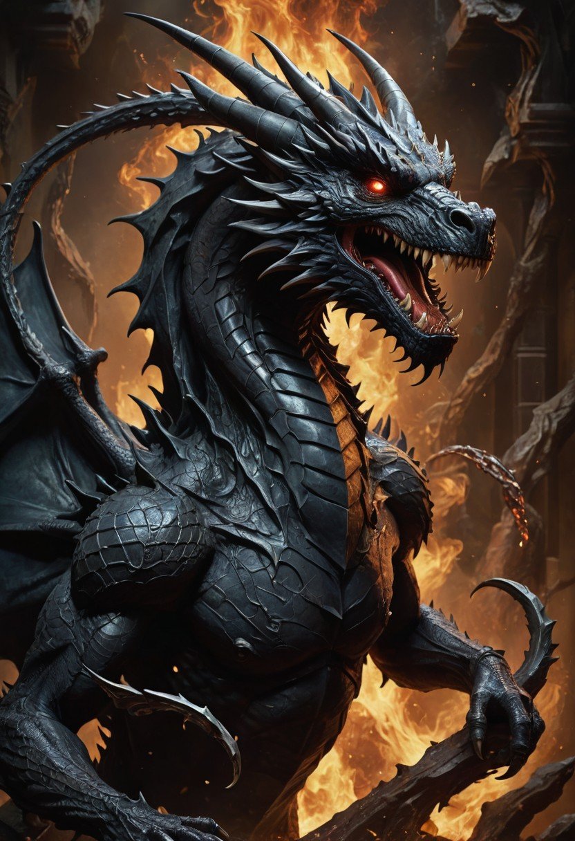 (image for) Pre-Conjure BA Demnonic Black Dragon