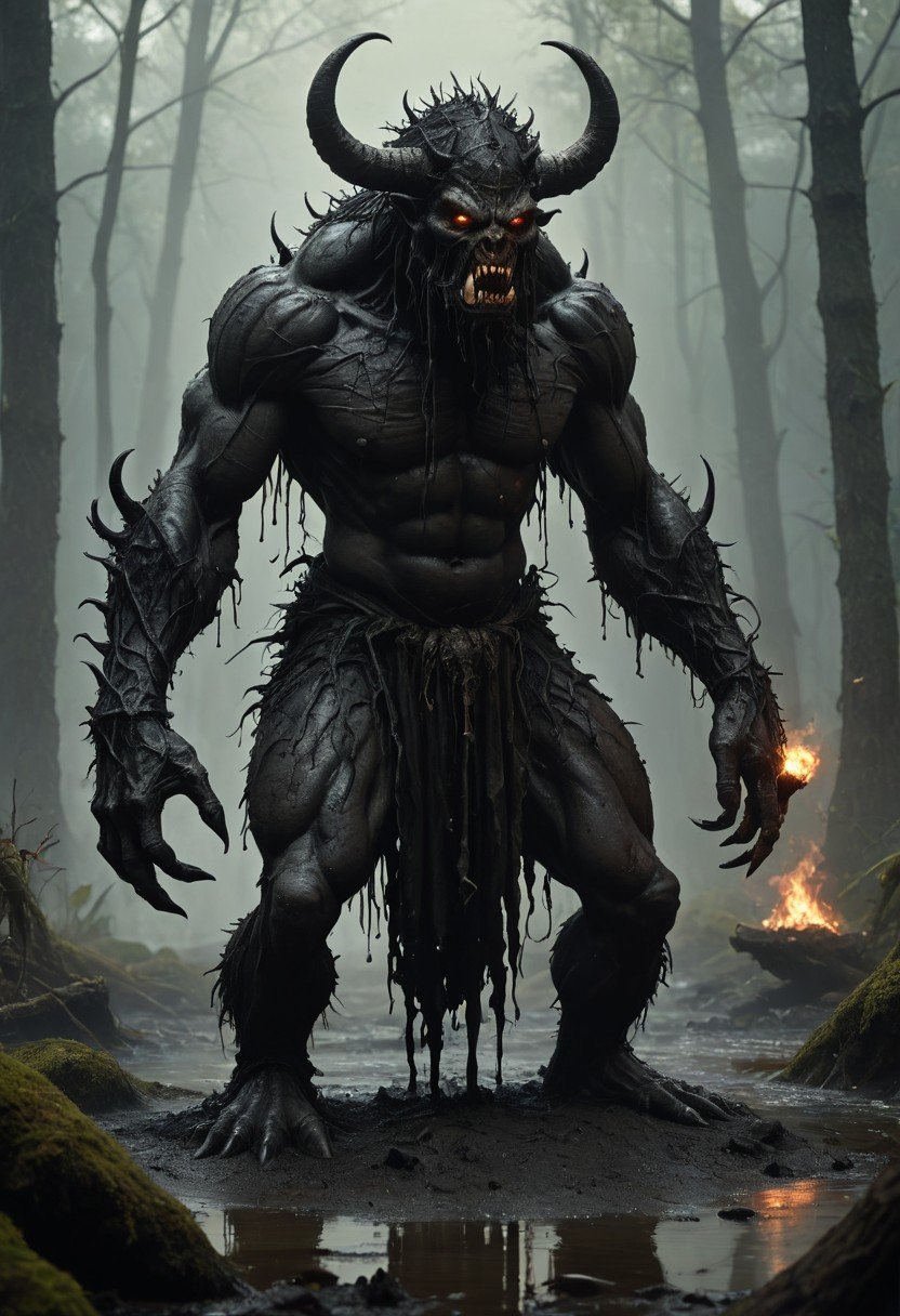 Pre-Conjure Black Tar Muck Demon BA (image for) Pre-Conjure Black Tar Muck Demon BA
