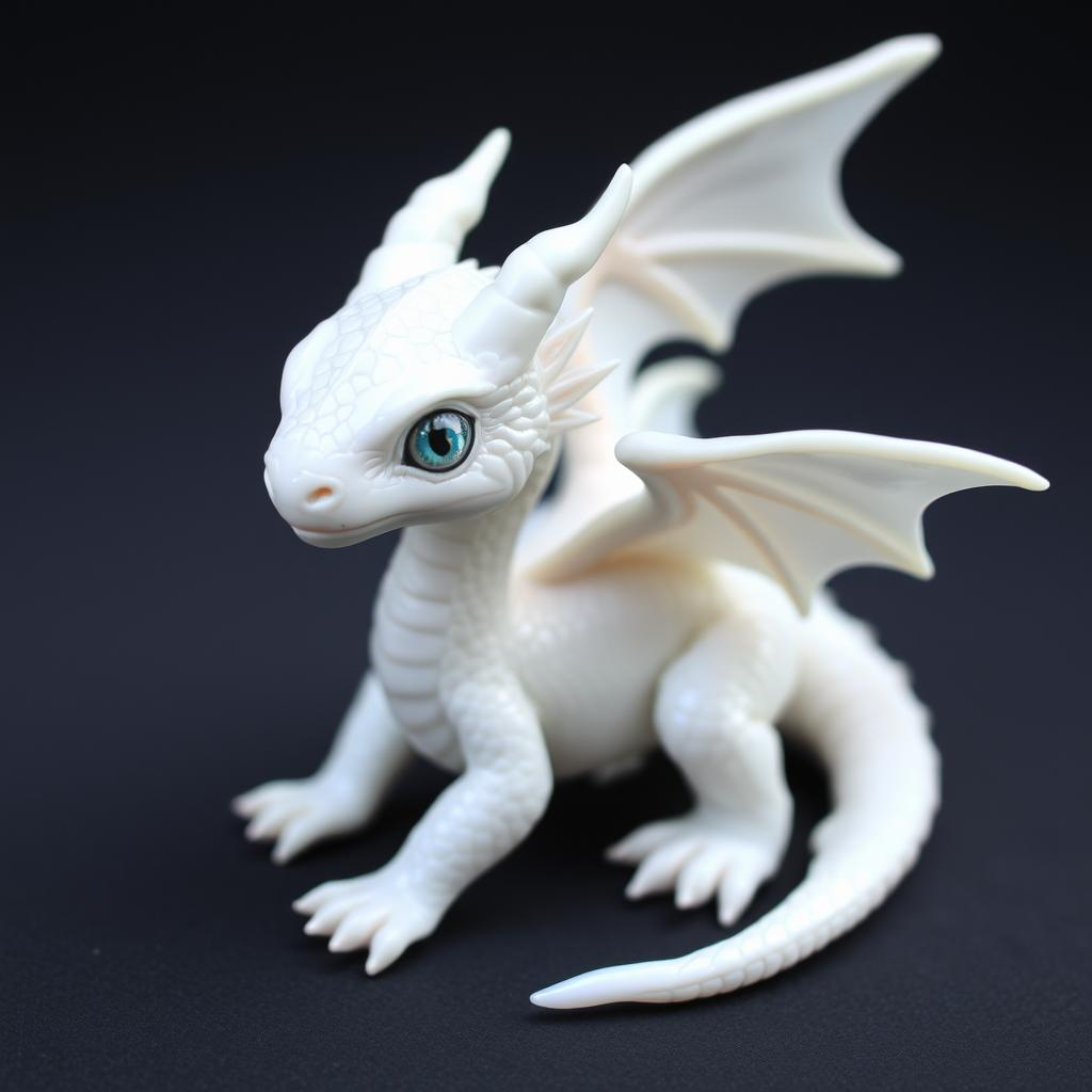 Pre-Conjure Baby White Dragon