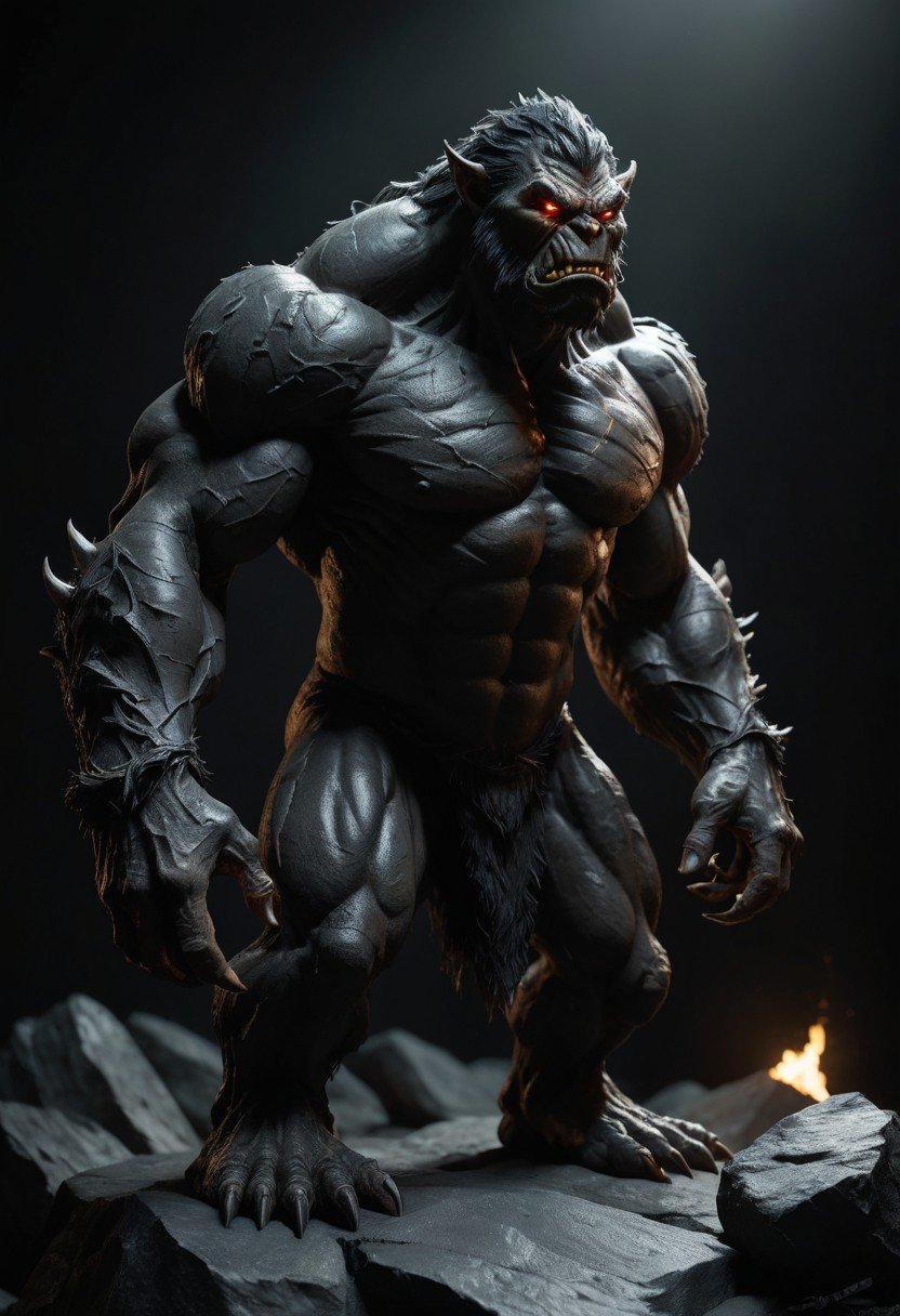 Pre-Conjure Night Troll (image for) Pre-Conjure Night Troll