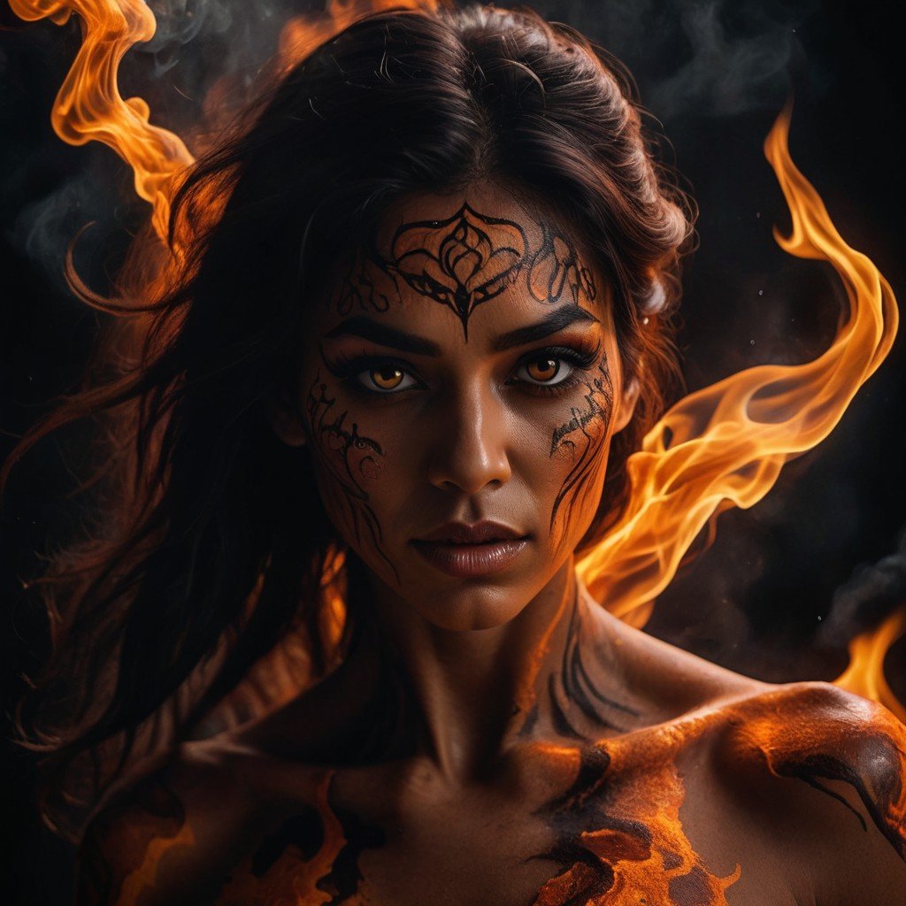 (image for) Pre-Conjure BA Lake of Fire Demoness