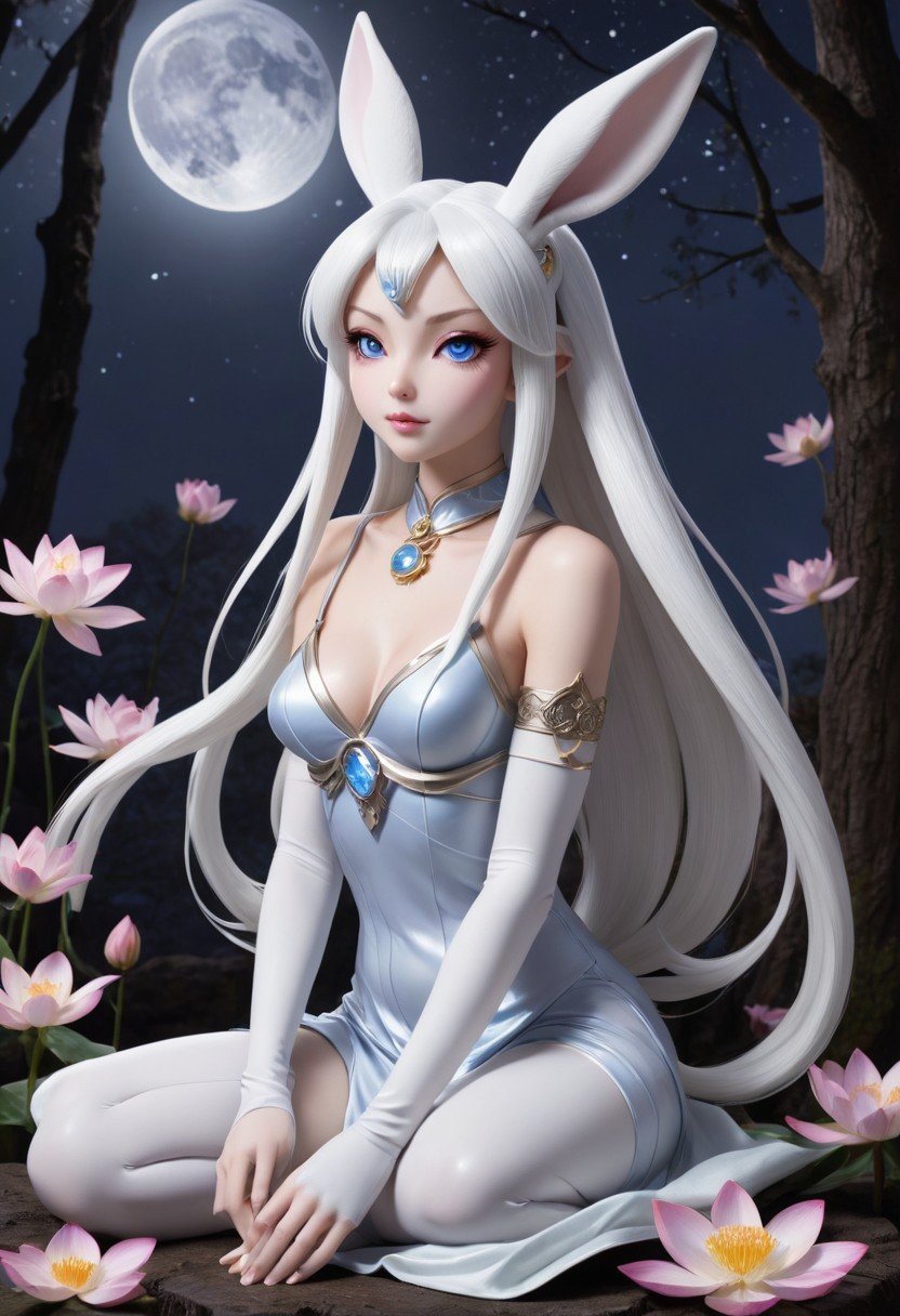 (image for) Pre-Conjure Lunar Bunny DA