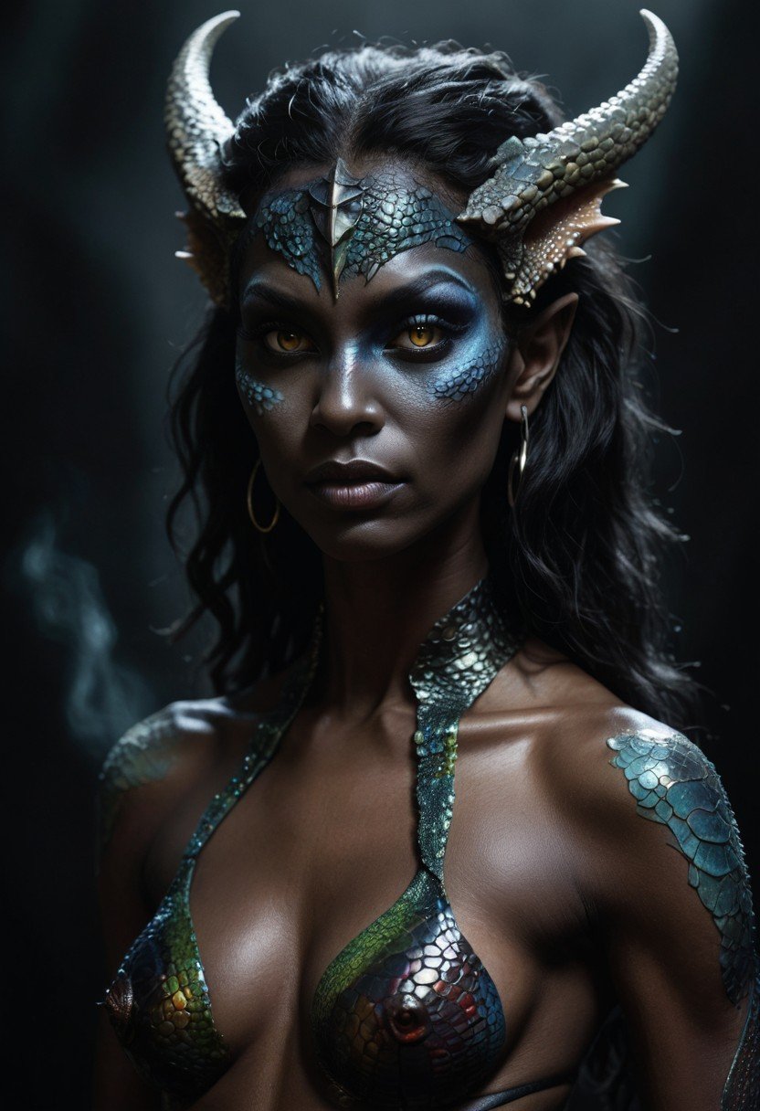 (image for) Pre-Conjure Reptilian Pit Demoness