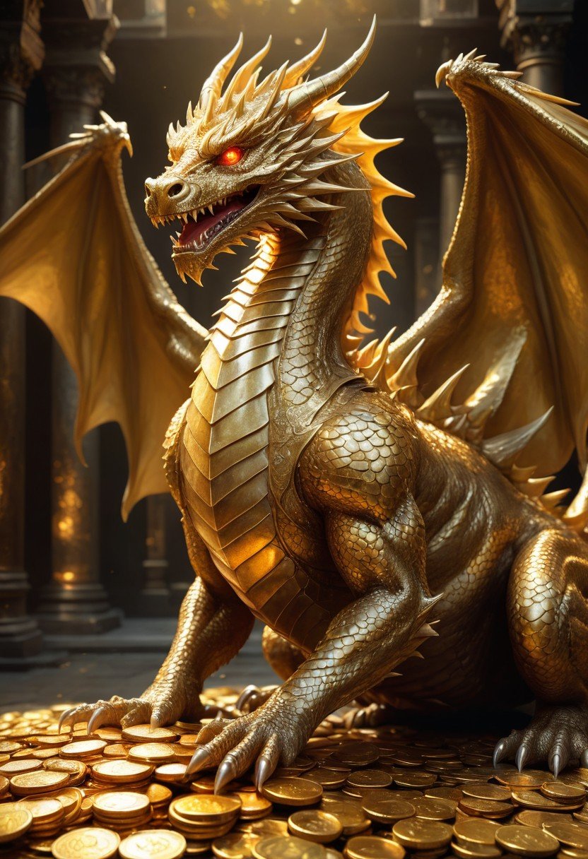 (image for) Pre-Conjure Gold Dragon