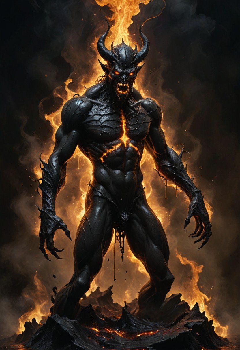 Pre-Conjure Black Sludge Demon BA (image for) Pre-Conjure Black Sludge Demon BA