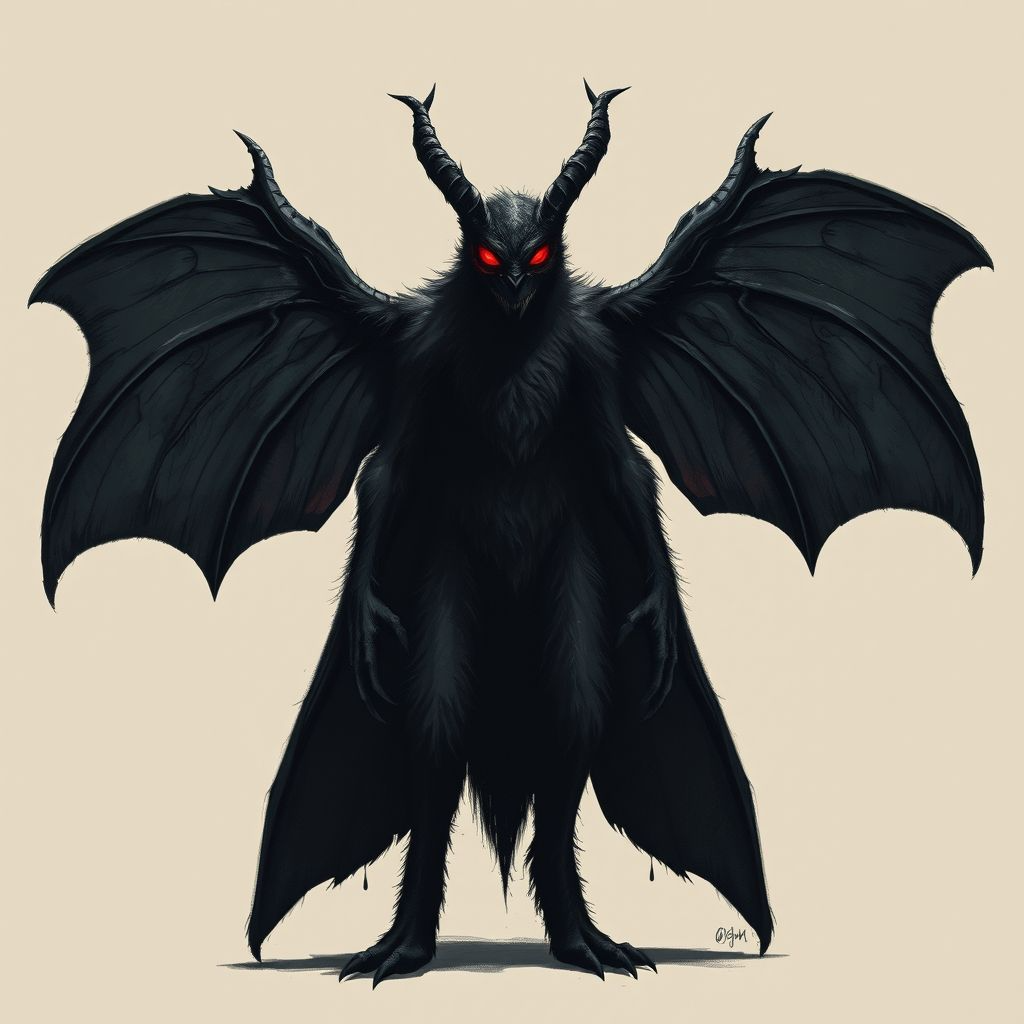 Pre-Conjure Mothman Demon