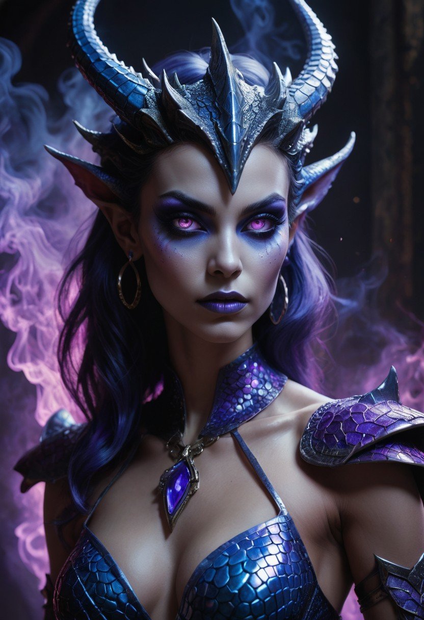 (image for) Pre-Conjure Reptilian Demoness