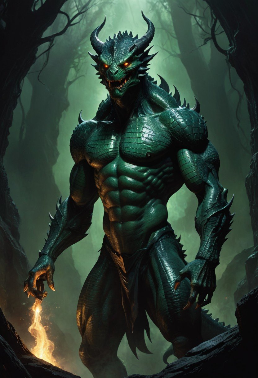 (image for) Pre-Conjure Reptilian Demon