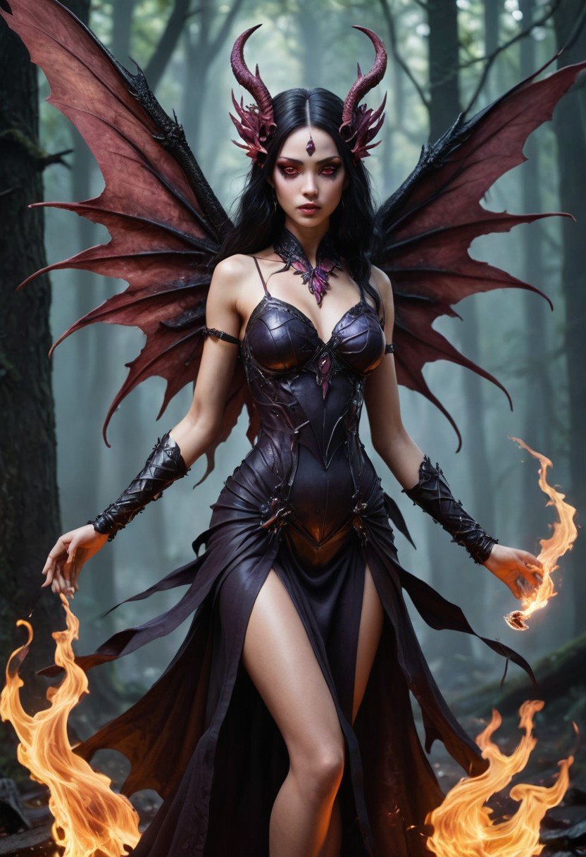 (image for) Pre-Conjure Black Flame Fairy BA