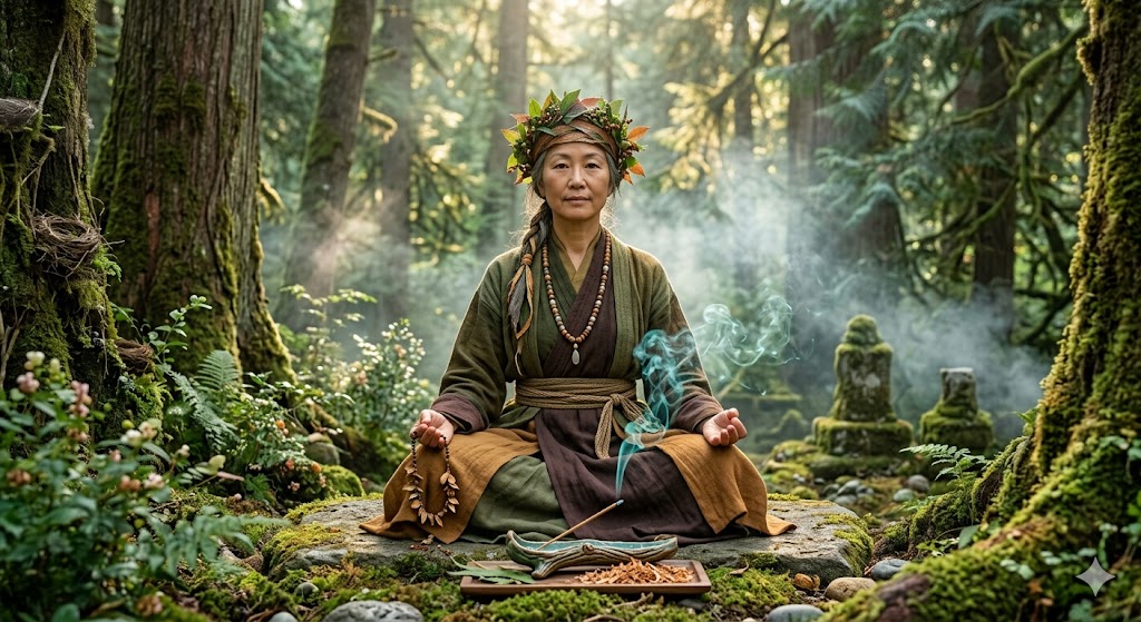 (image for) Pre-Conjure Leaf‑Crowned Forest Monk