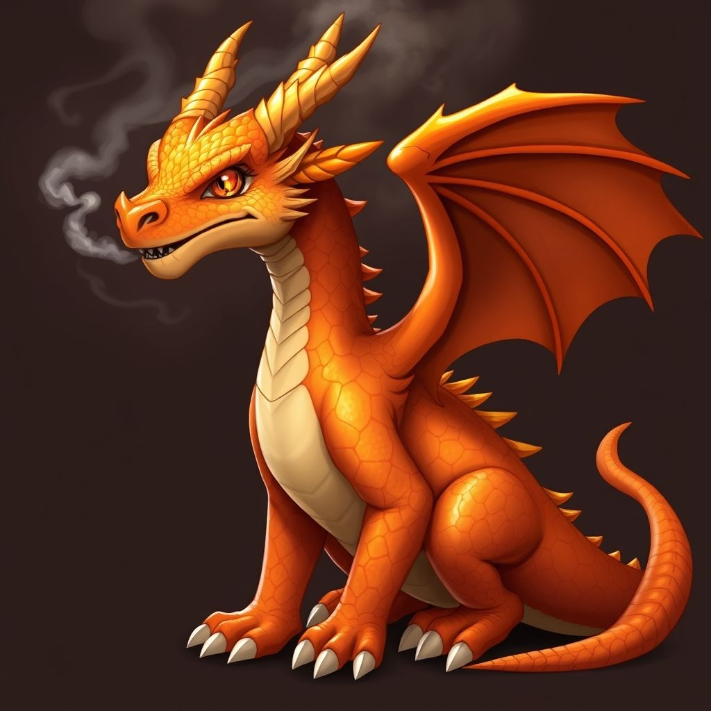 Pre-Conjure Orange Dragon