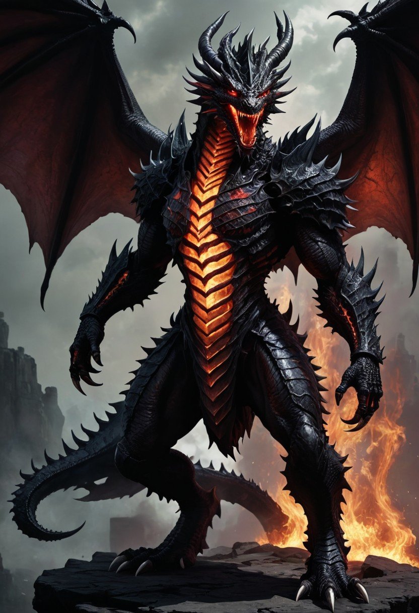 (image for) Pre-Conjure BA Black Demonic Dragon