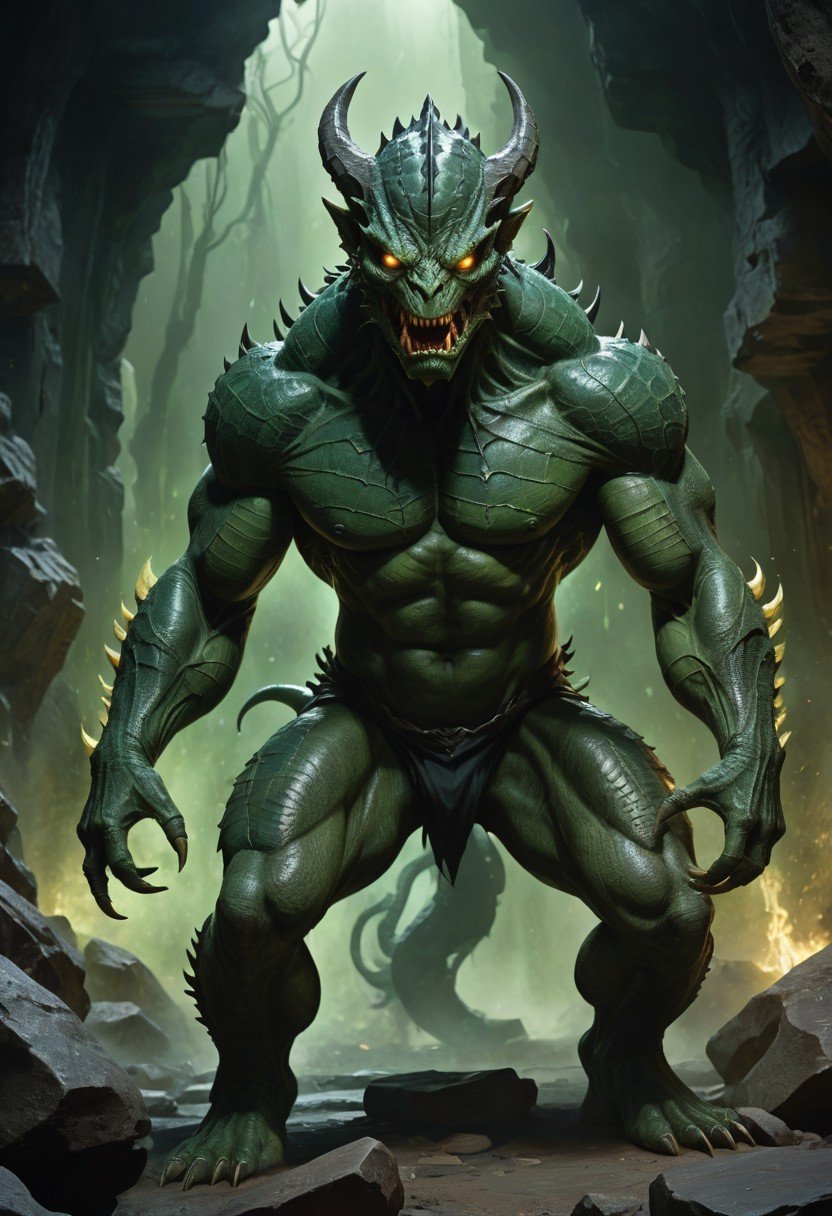 (image for) Pre-Conjure Reptilian Demon