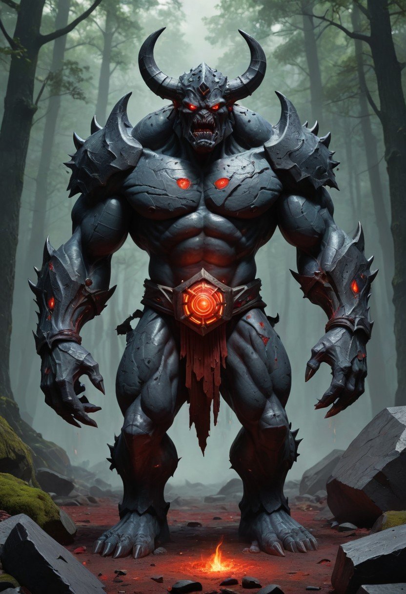 (image for) Pre-Conjure BA Bloodstone Golem Demon