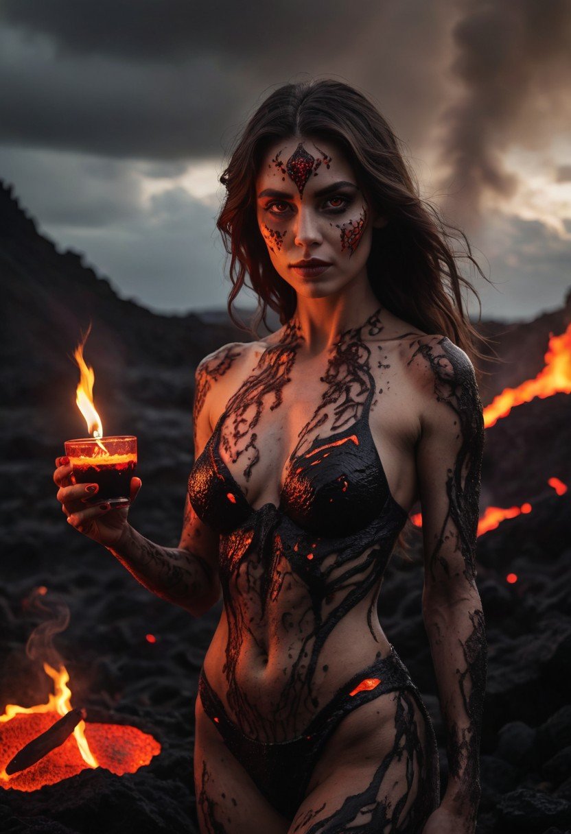 (image for) Pre-Conjure Lava Fields Demoness BA