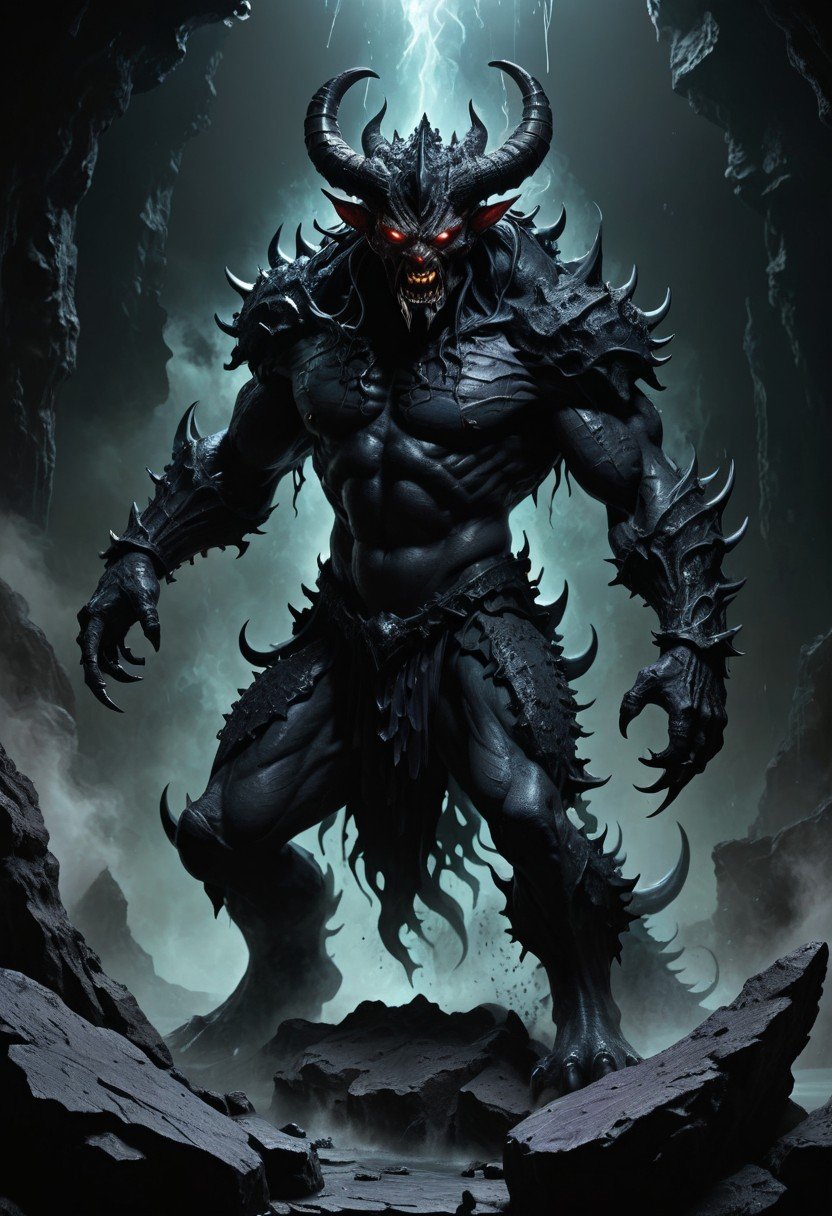 Pre-Conjure Abyssal Demon (image for) Pre-Conjure Abyssal Demon