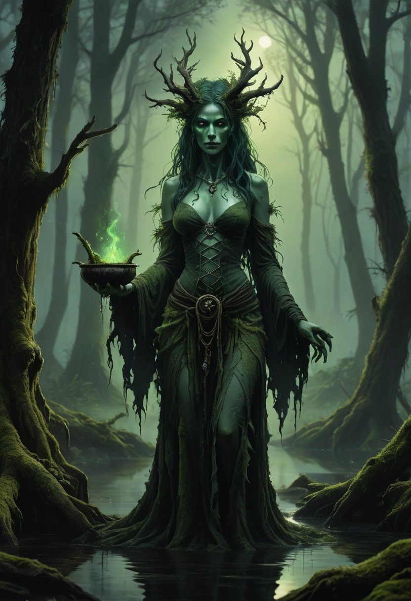 (image for) Pre-Conjure Bog Witch Demoness
