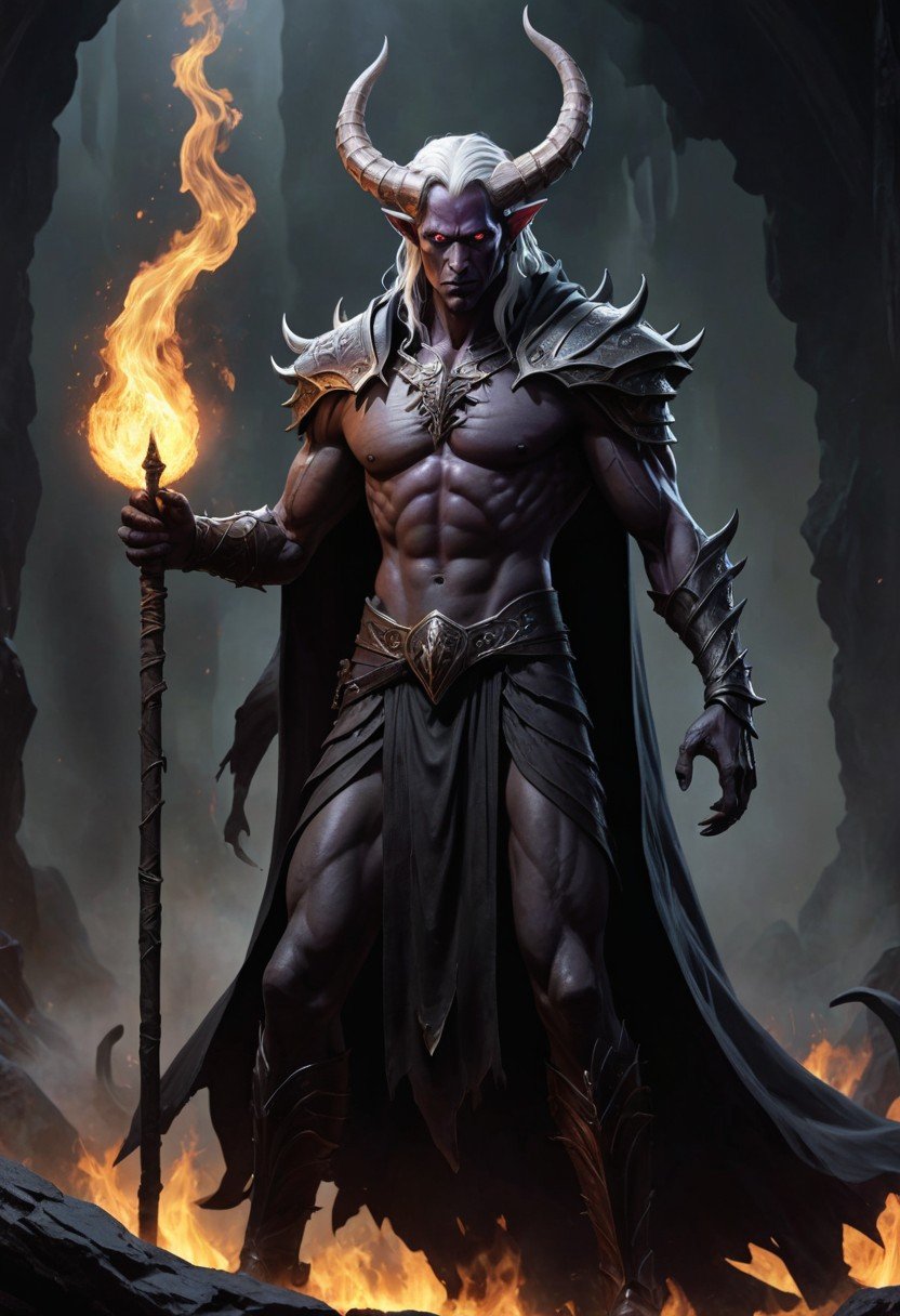(image for) Pre-Conjure Black Flame Abyssal Demon