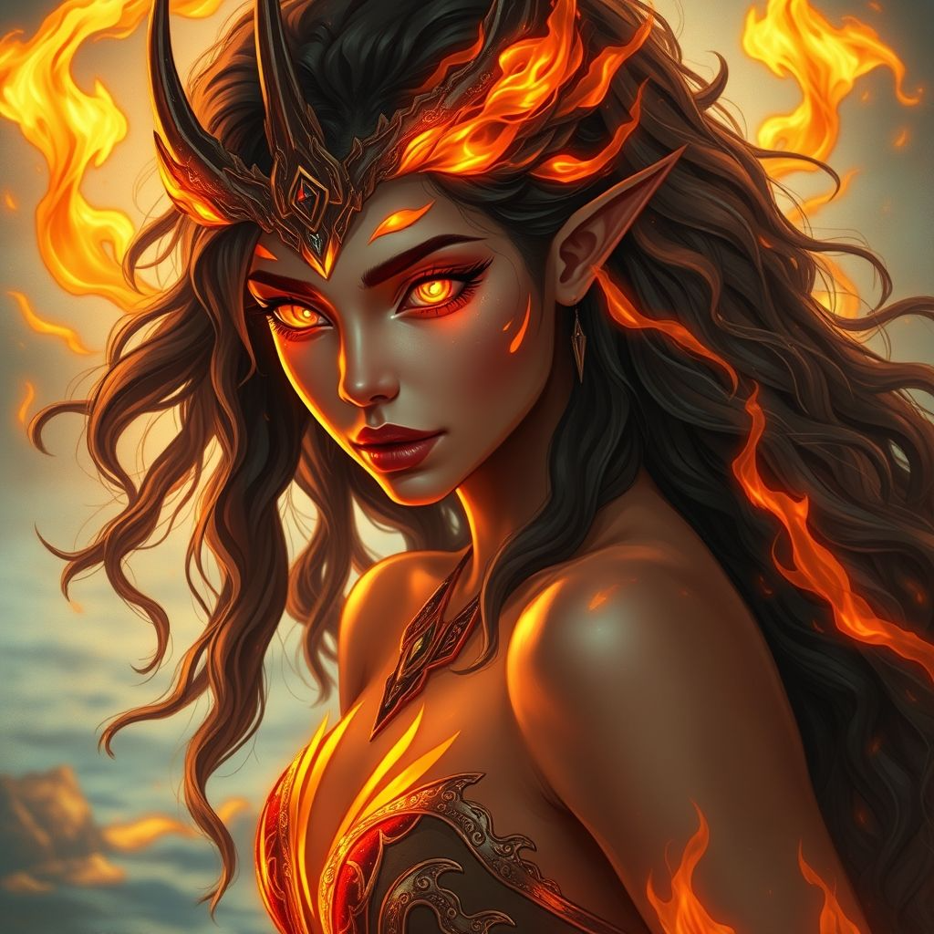 Pre-Conjure Lake of Fire Demoness