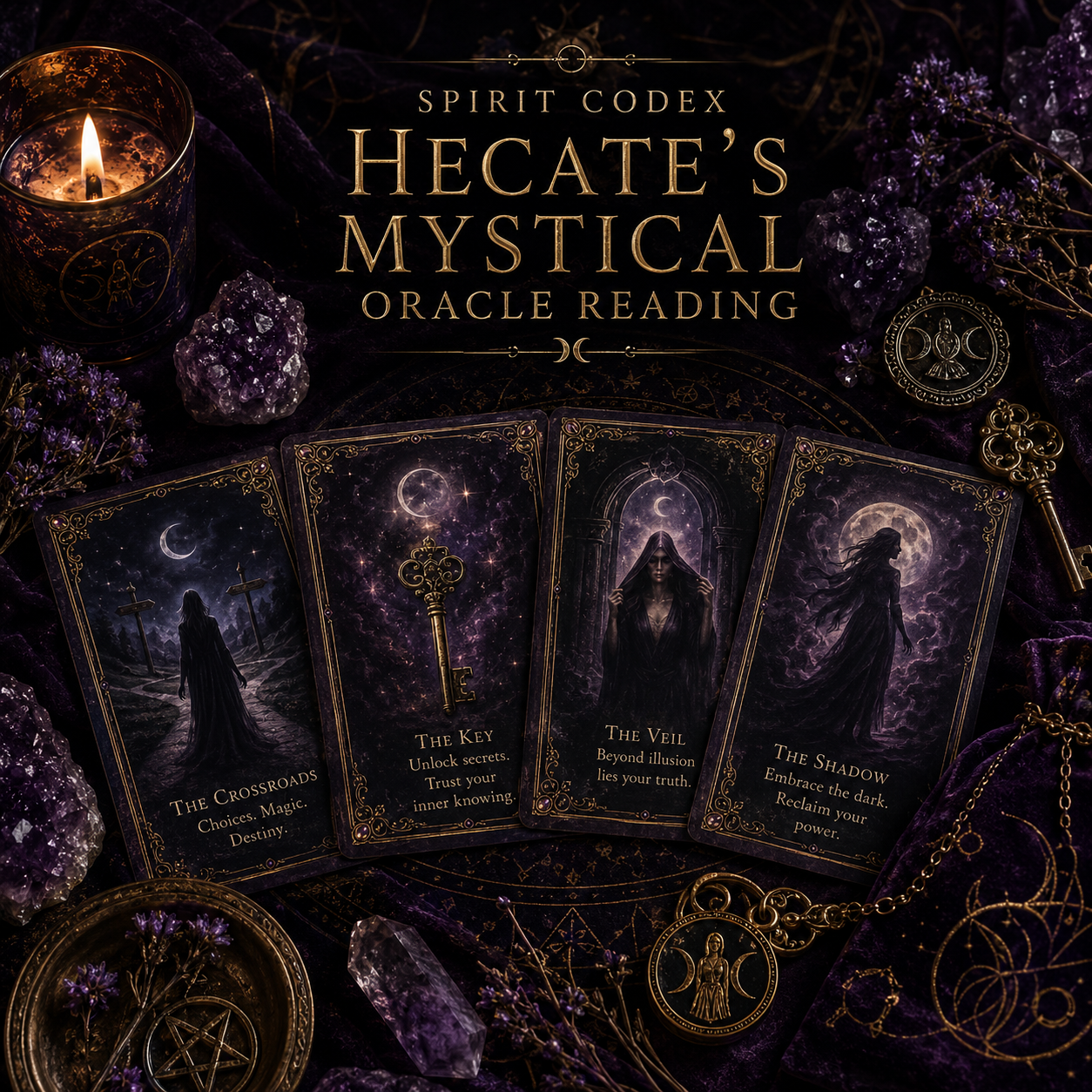 Hecate's Mystical 3 Card Tarot Reading